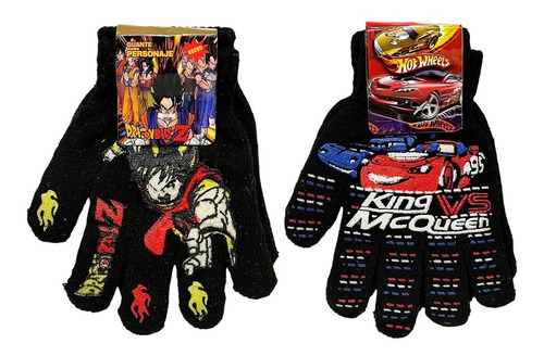 Guantes Infantil Para Niños De Personajes Invierno Otoño