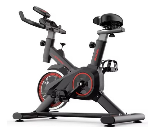 Bicicleta Spinning Ergométrica Vertical Inércia Bike Fitness Cor Vermelho 127/220v