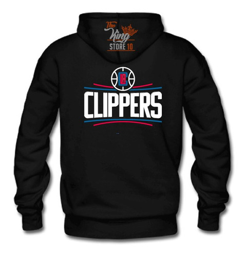 Poleron Cierre, Los Angeles Clippers, Nba, Basquetball, Deporte / The King Store