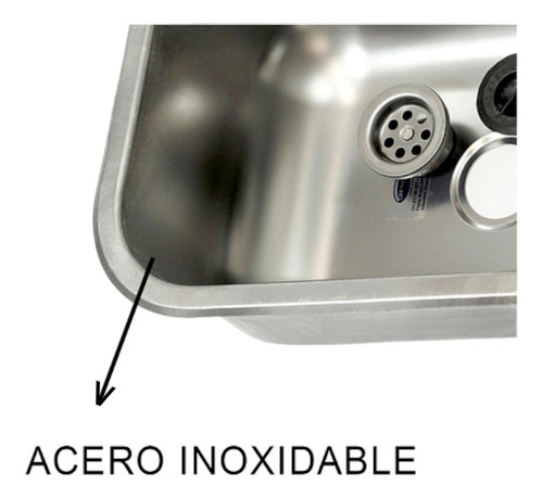 Pileta Bacha Doble De Cocina Acero Inoxidable Sopapa 70 Cm