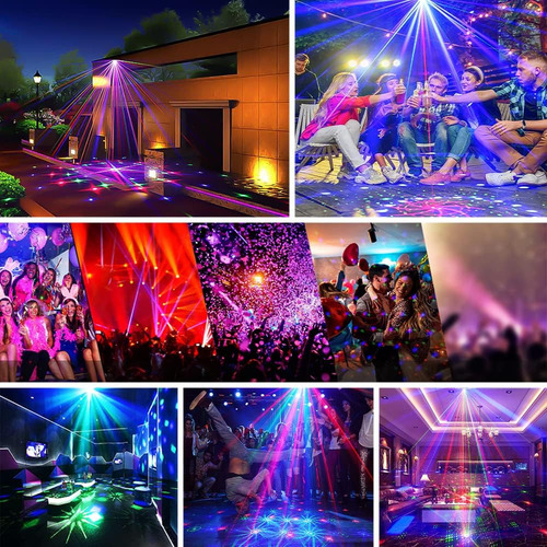Projetor De Luz Laser Dj Disco Com Efeito Estroboscópico Pa