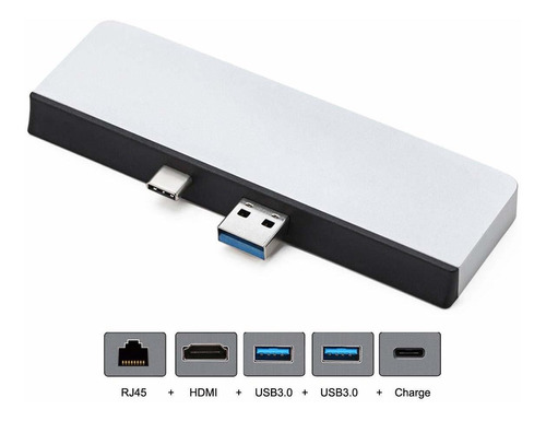 Tipo-c Usb-c Hdmi Dual Usb3.0 Otg Rj45 Gigabit Ethernet