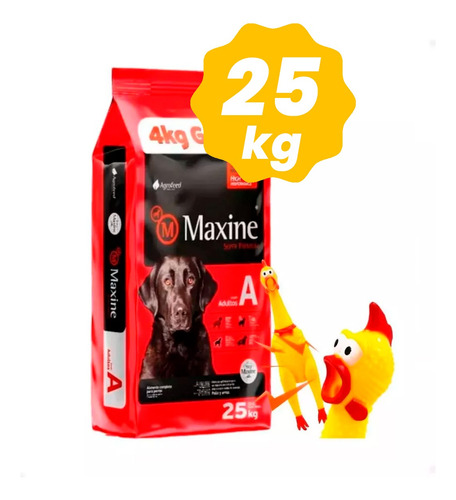 Alimento Maxine Perro Adulto Súper Premium 21k+ 4kg + Regalo