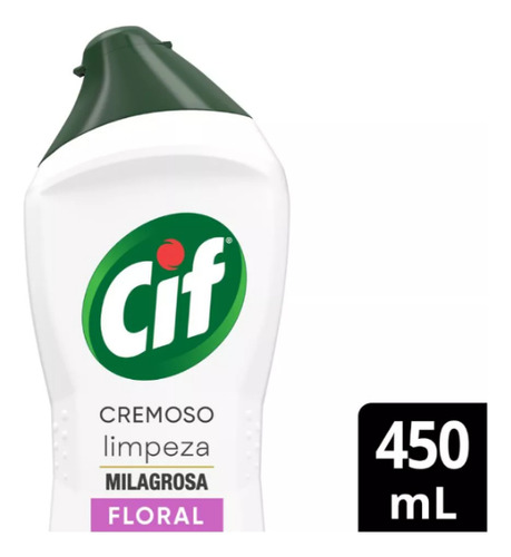 Kit 4 Saponáceo Cremoso Multiuso Floral Cif Squeeze 450ml