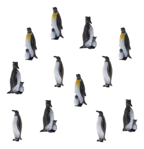 12 Modelos De Figuras De Pingüinos De Plástico