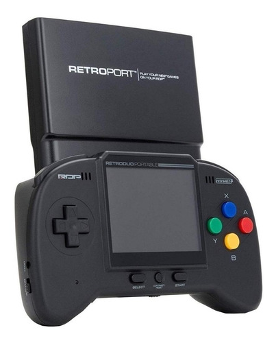 Consola Retro-Bit RetroDuo Portable V2.0 Core Edition color negro