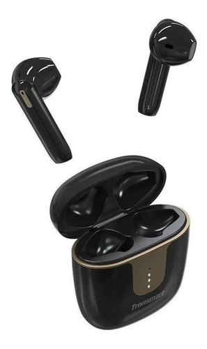 Auricular in-ear gamer inalámbrico Tronsmart Onyx Ace negro con luz LED