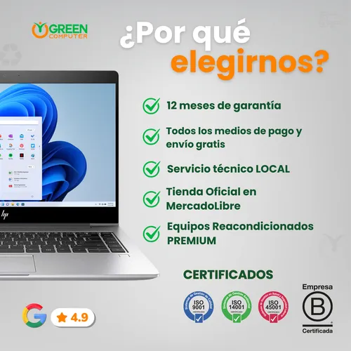 Notebooks Hp Elitebook 840 G6 Core I5 (8va) Ddr4 240gb 8gb (Reacondicionado)