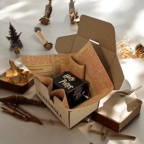 Caja Musical Harry Potter Collar + Pulsera Snitch