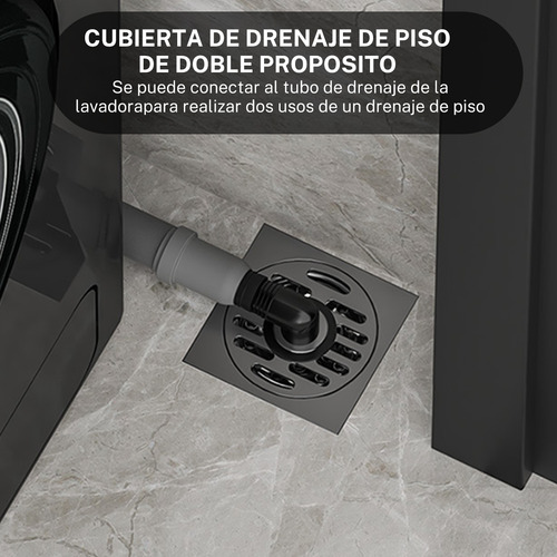 Drenaje De Piso Cuadrado De Acero Inoxidable Antiolor 10cm