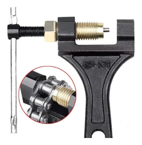 Imagem 1 de 6 de Chave Extrator De Corrente Moto Bike E Pino Tamanho 420/530