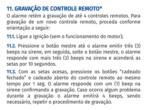 Chave P/ Alarme Positron Uno Economy Mille Way - Com Chip