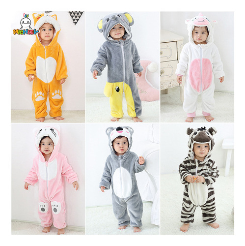 Mameluco De Unicornio De Franela Para Bebés Y Niños Pequeños