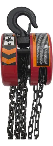 Elevador De Cadena Big Red Hand De 1 Tonelada Y 2000 Libras