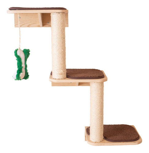 Cat Wall Climber Series: Steps W1907c, Beige Natural