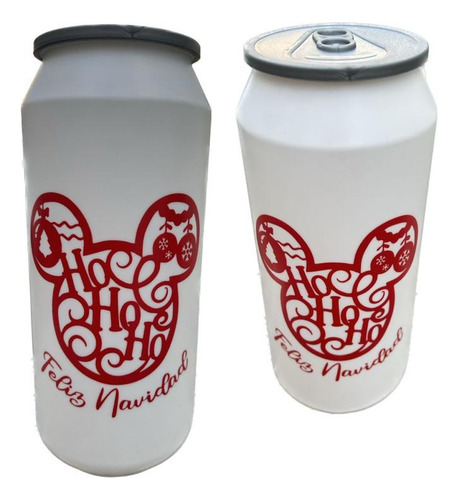 50vaso En Forma De Lata Navidad Mickey, 1l