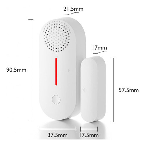 2 Alarmas Wifi Inteligentes Para Puertas Y Ventanas