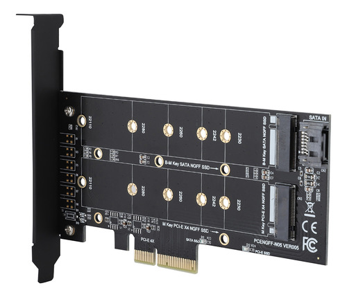 Placa Adaptadora De 2 Portas Pcie 4x Para M. Ssd Nvme Ngff