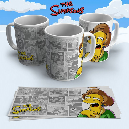 Taza - Tazón De Ceramica Simpsons Coleccion 2021 Edna