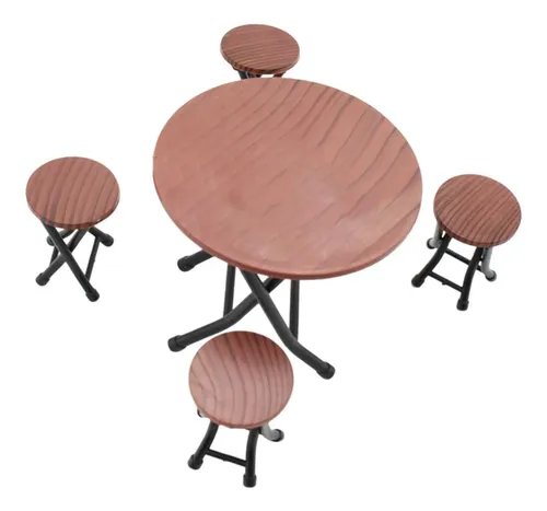 Juego De Sillas De Hierro En Miniatura Escala 1:12 Para Casa De Muñecas – Modelo Realista De 25 Mm – Multifuncional Para Decoración Y Fotografía – Regalo Para Coleccionistas