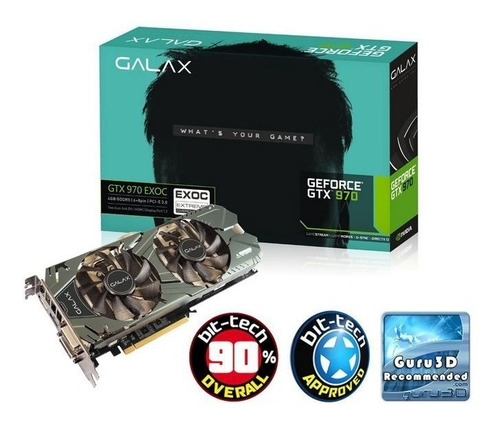 Placa De Video Galax Geforce Gtx 970 4gb Gddr5 Oc 256-bit