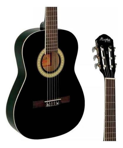 Kit Violão Acústico 3/4 Tagima Memphis Ac-34 Nylon Preto