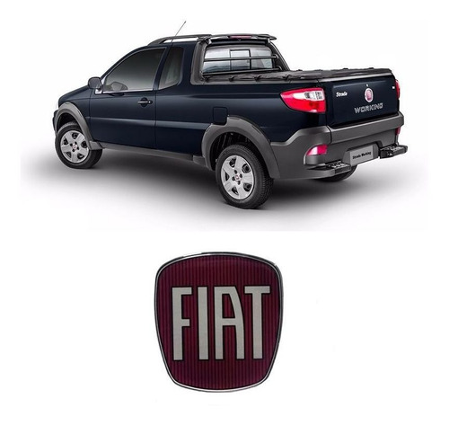 Adesivo Emblema Da Maçaneta Tampa Traseira Fiat Strada