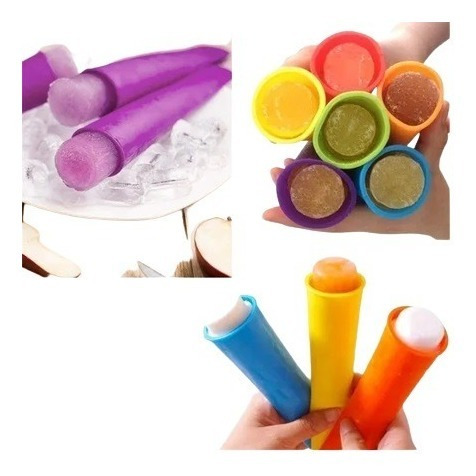 Imagen 4 de 4 de Moldes Para Paletas + Moldes Helados Politos