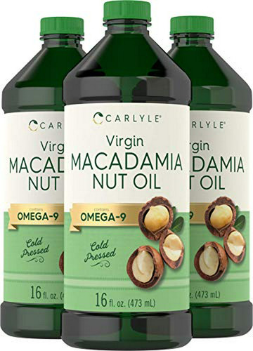  Aceite De Macadamia  | 3 Botellas De 16 Oz | Prensado En Fr