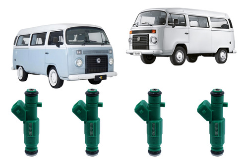 4x Bico Injetor Kombi 1.4 Flex 2006 Á 2013 0280157109 Novo