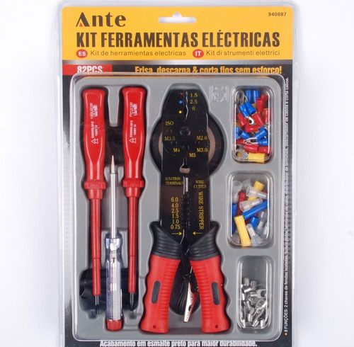 Set Destornillador Electricidad 12v 220v 1000v + Kit