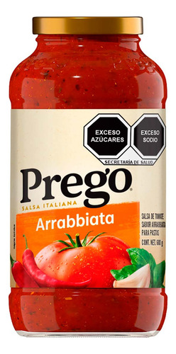 Salsa de Tomate Prego Arrabiata para Pastas 680g