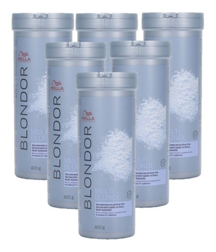 Pack 5 Wella® Decolorante Blondor En Polvo  400 Gramos