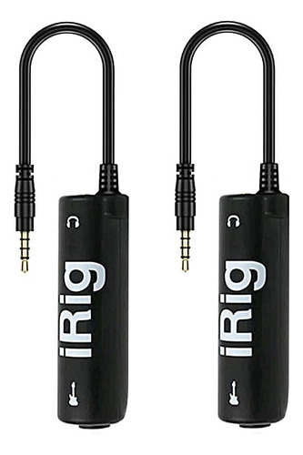 Mocofly2pcs Irig Adaptador Efectos Guitarra Guitarra Electri