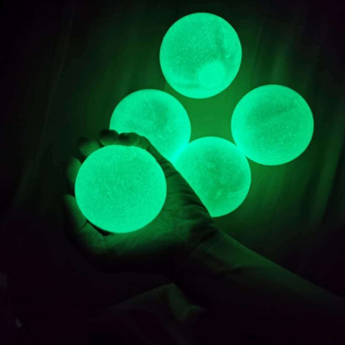 Bolas De Pared Adhesivas Para Techo Fluorescentes, 4 Unidade