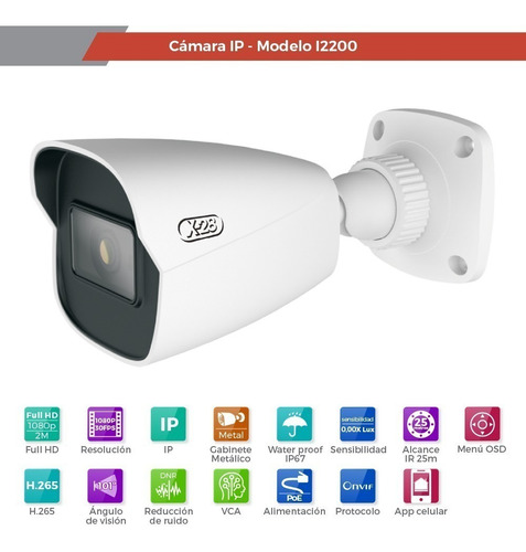 Cámara Ip X-28 - Full Hd (1080p - 2m) - Lente Fija Bullet