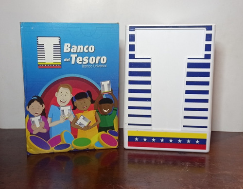 Alcancía Plástica Del Banco Del Tesoro Vintage De Coleccion
