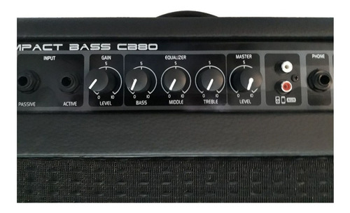 Amplificador Cubo Para Baixo Borne Cb80 Preto