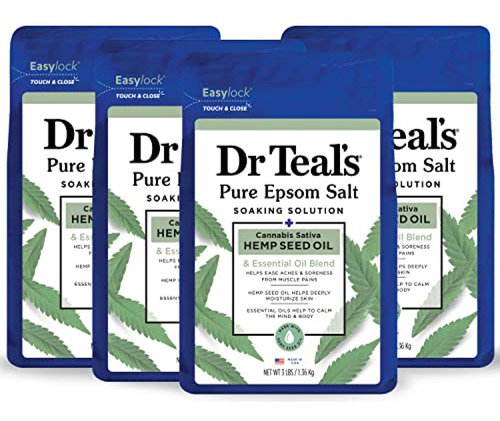 Sal De Baño Dr Teal's Pure Epsom Salt, Aceite De Semilla De