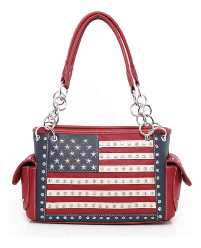 Bolsos Con La Bandera De Montana West American, Bolsos De Ma