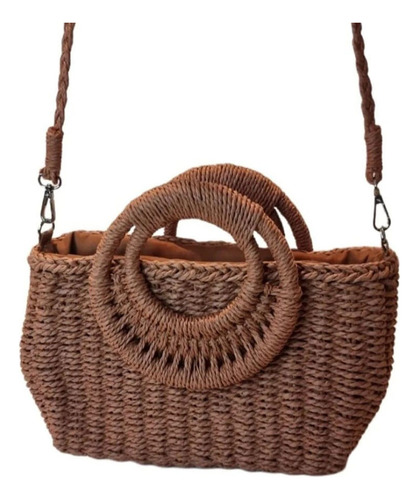 Bolsa Meia Lua Retangular Artesanal Com Duas Alças Artesanal