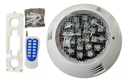 Foco Piscina Led 24w - 24v Rgb+ Control Remoto Pack 3udds