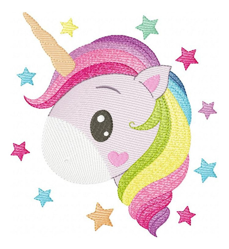 Matriz Para Bordado Maquina Infantil Unicornio Estrella 4668