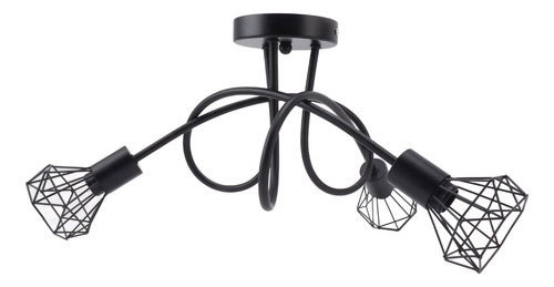 Moderno Colgante Led Minimalista En Forma De Jaula De Hierro