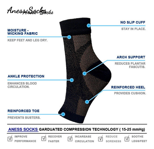 4 Pares De Calcetines Para Aliviar El Dolor De La Neuropatía