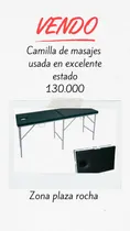 Comprar Camilla Portátil Masajes De Metal Color Negro Plegable