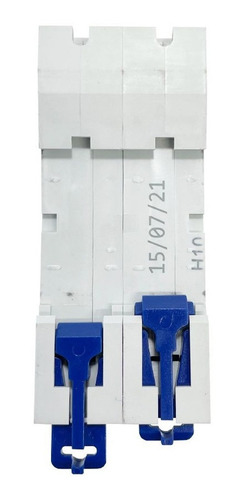 Interruptor termomagnético 2P 10A Curva C K32C10 BAW