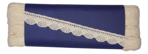 Renda Paraíba 100% Algodão 1,1 Cms 20 Metros 1032 Veneziana Cor Creme