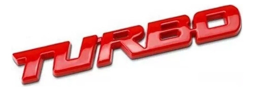 Logo Para Autos Turbo Color Rojo