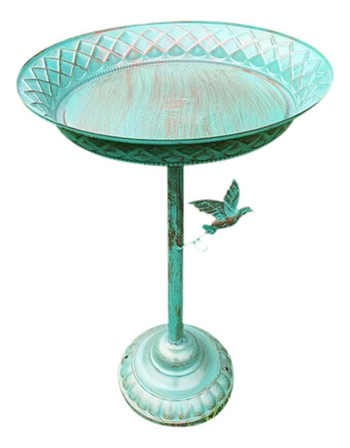 De Pájaro Conferente De Pájaros, Metal, Vintage, De Azul